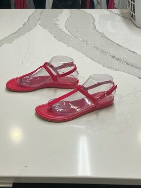 Cole Haan Bright Pink T-Strap Sandals NWOT So Cute! NWOT SZ 8.5